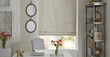 Home office window treatment